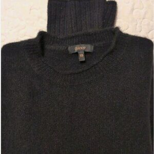 Quince 2.0 100% MONGOLIAN CASHMERE BOXY CREWNECK SWEATER XS, BLACK BNWOT. LUXURY